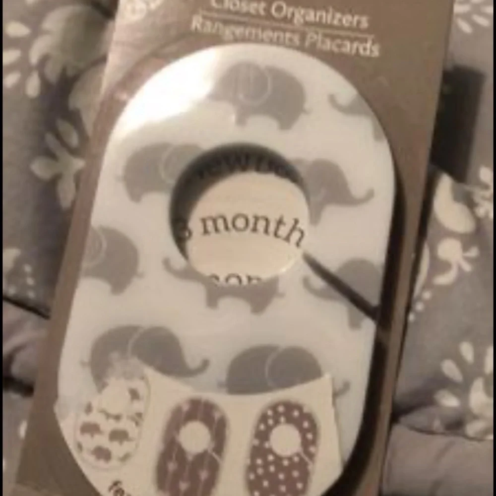 EUC gray and white baby bedding